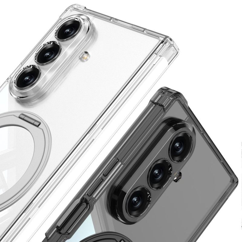 Kuori Samsung Galaxy Z Fold 7 Läpikuultava Magneettinen Sarana Jalustalla Suojakuori