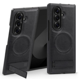 Kuori Samsung Galaxy Z Fold 7 Magsafe-nahkaefekti Ja Jalusta