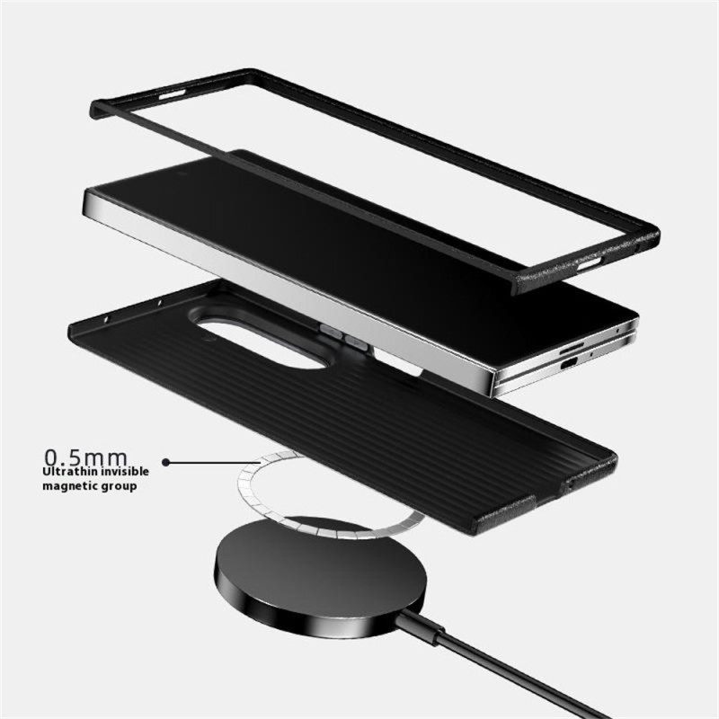 Kuori Samsung Galaxy Z Fold 7 Magsafe-yhteensopiva Krokotiilikuvioinen Abeel