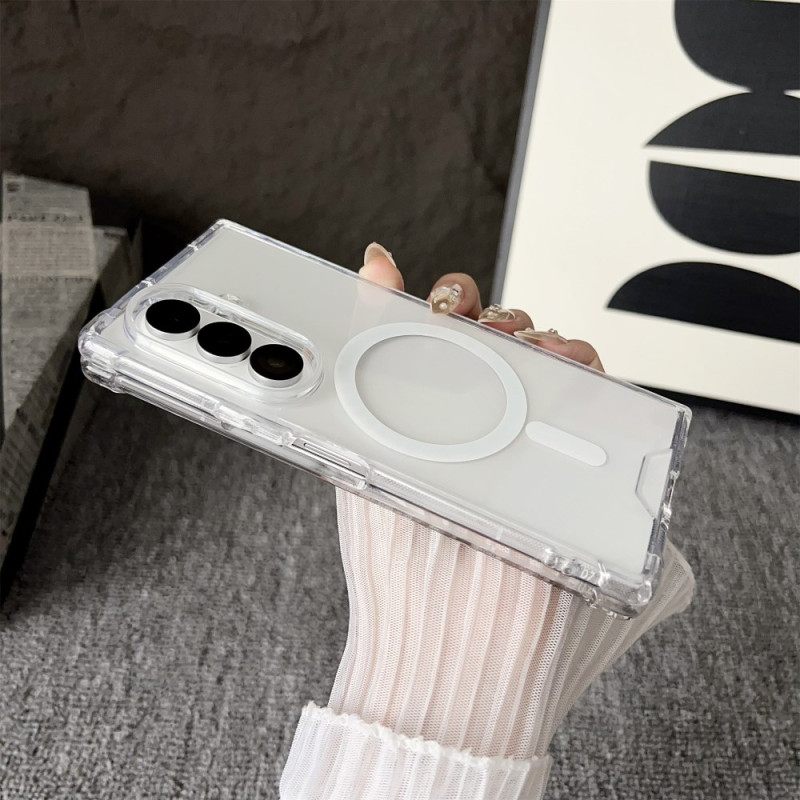Kuori Samsung Galaxy Z Fold 7 Magsafe-yhteensopiva Läpinäkyvä