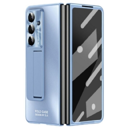 Kuori Samsung Galaxy Z Fold 7 Mattapintainen Jalusta Ja Näytönsuoja