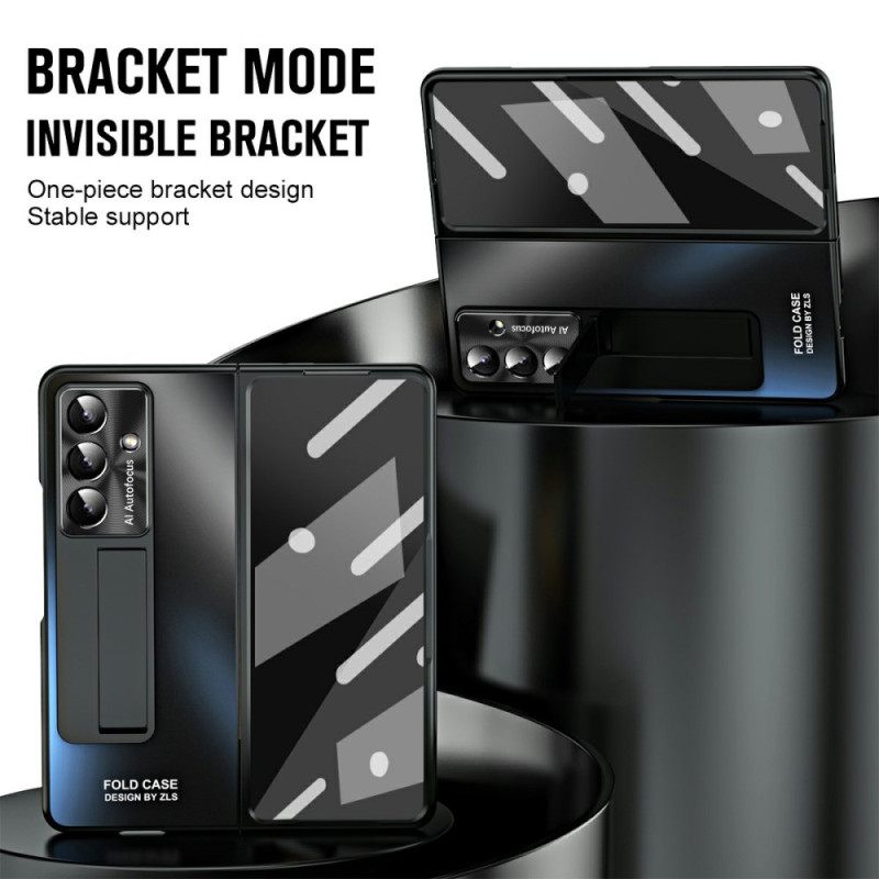 Kuori Samsung Galaxy Z Fold 7 Mattapintainen Jalusta Ja Näytönsuoja