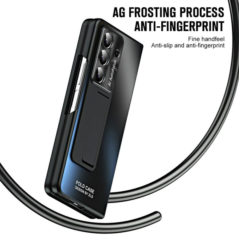 Kuori Samsung Galaxy Z Fold 7 Mattapintainen Jalusta Ja Näytönsuoja