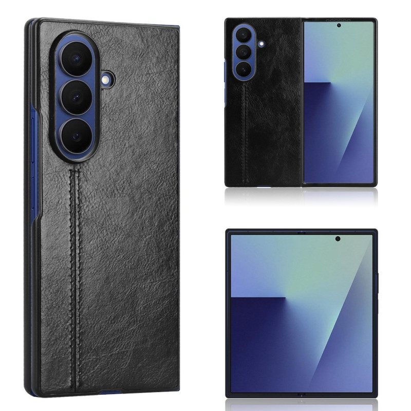Kuori Samsung Galaxy Z Fold 7 Nahkakuvioinen Couture-malli