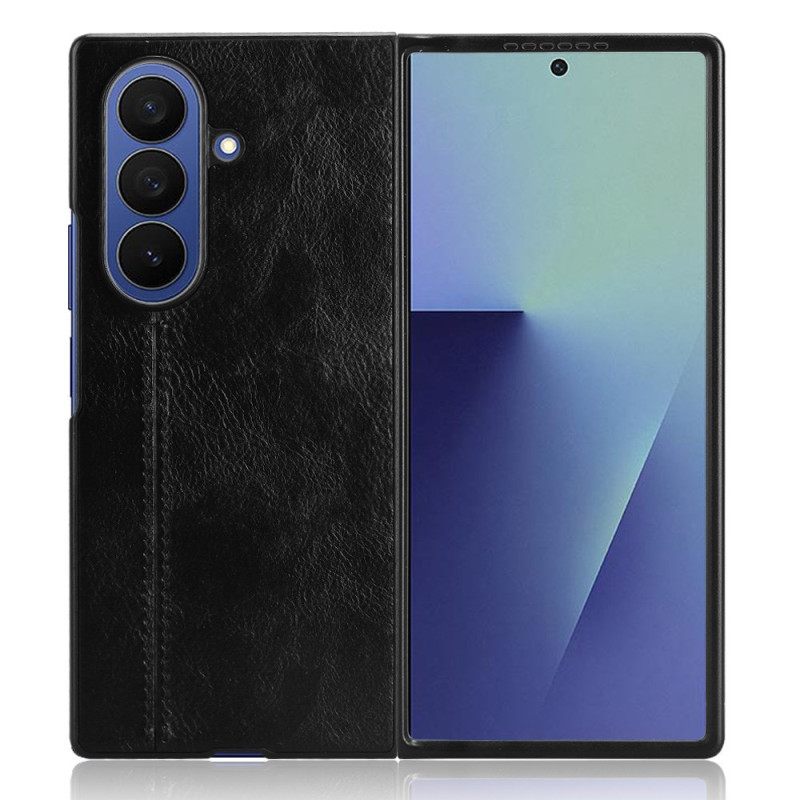 Kuori Samsung Galaxy Z Fold 7 Nahkakuvioinen Couture-malli