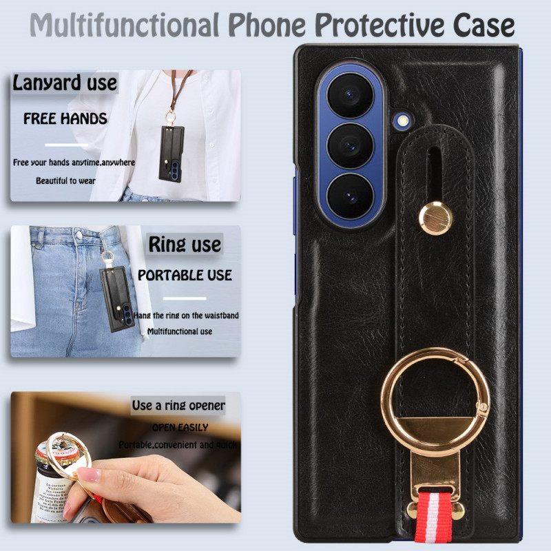 Kuori Samsung Galaxy Z Fold 7 Rannehihna Ja Jalusta