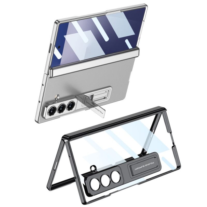 Kuori Samsung Galaxy Z Fold 7 Saranasuoja Ja Sisäänrakennettu Jalusta Suojakuori