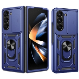 Puhelinkuoret Samsung Galaxy Z Fold 7 Sormuspidike Ja Liukuva Kameransuoja