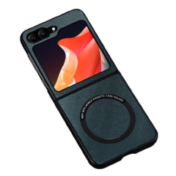 Case Samsung Galaxy Z Flip 7 Fe Puhelinkuoret Nahkaefekti Magsafe-yhteensopiva