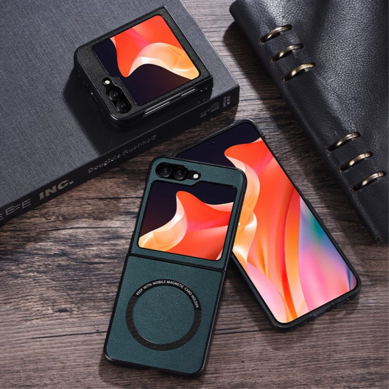 Case Samsung Galaxy Z Flip 7 Fe Puhelinkuoret Nahkaefekti Magsafe-yhteensopiva