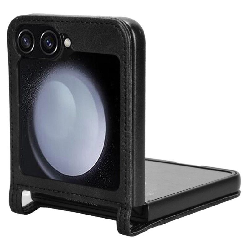 Case Samsung Galaxy Z Flip 7 Fe Puhelinkuoret Retrotyylinen Nahkatyylinen Korttikotelo