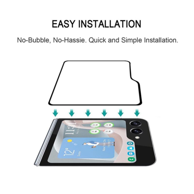 Karkaistusta Lasista Valmistettu Näytönsuoja Samsung Galaxy Z Flip 7 Fe / Z Flip 6 Mustat Reunat
