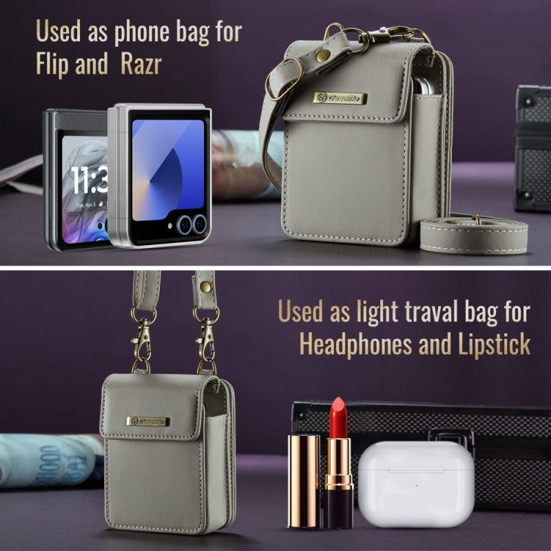 Kotelot Samsung Galaxy Z Flip 7 Fe Rfid-lompakko Olkahihnalla