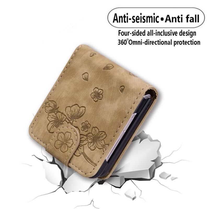 Kuoret Samsung Galaxy Z Flip 7 Fe Kissakuvioinen Korttikotelo