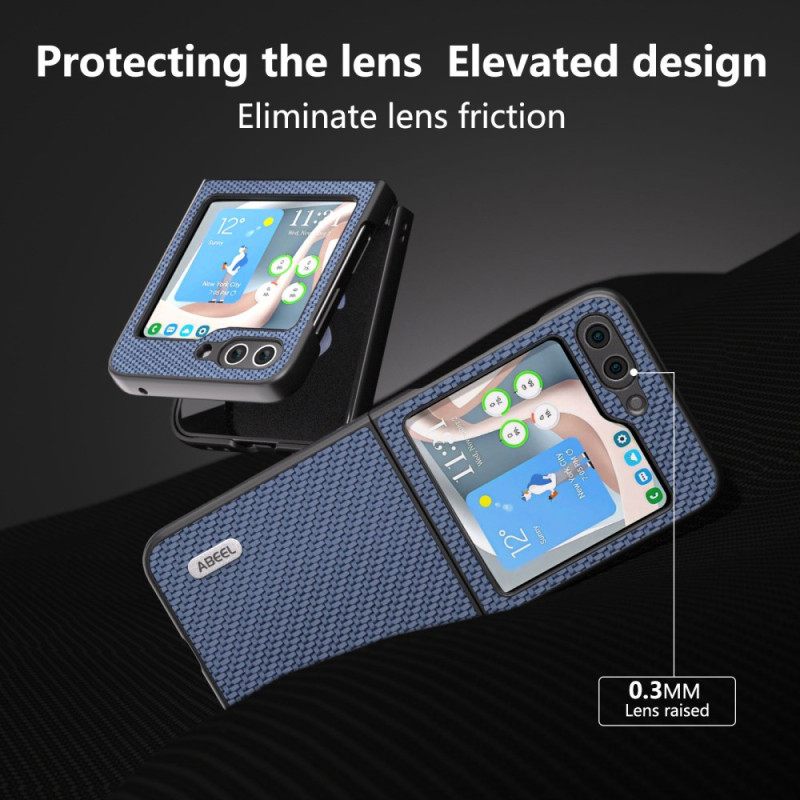 Kuori Samsung Galaxy Z Flip 7 Fe Abeel-hiilikuitukuvio Suojakuori