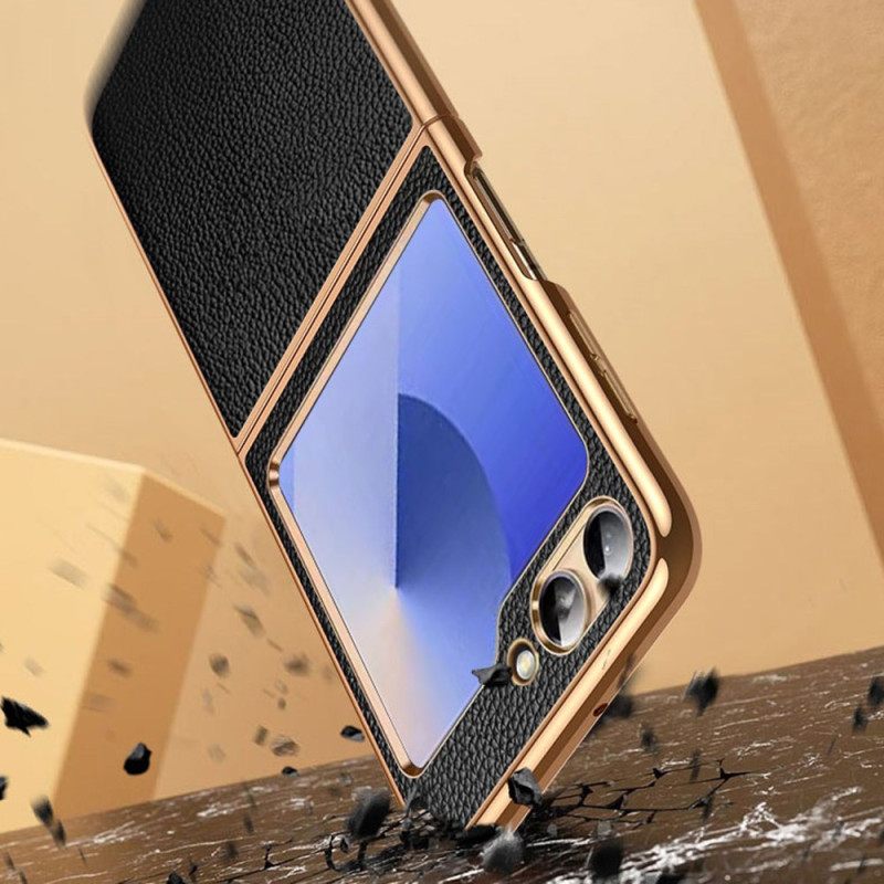 Kuori Samsung Galaxy Z Flip 7 Fe Aitoa Nahkaa