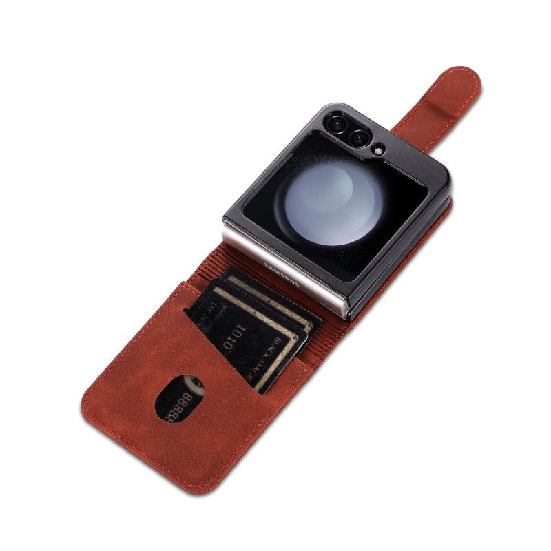 Kuori Samsung Galaxy Z Flip 7 Fe Azns Keinonahkainen Korttikotelo