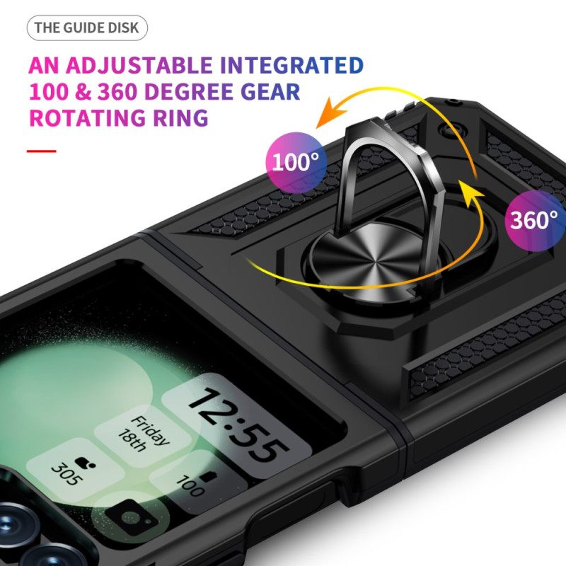 Kuori Samsung Galaxy Z Flip 7 Fe Erittäin Kestävä Sormuskotelo Suojakuori