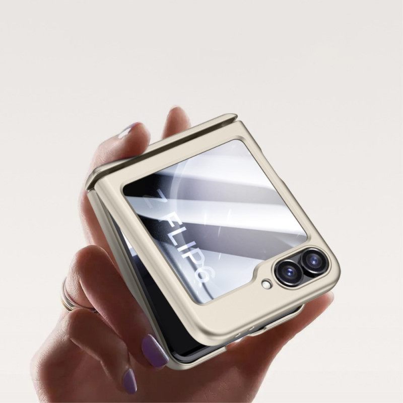 Kuori Samsung Galaxy Z Flip 7 Fe Karkaistusta Lasista Valmistettu Saranasuoja Ja Näytönsuoja
