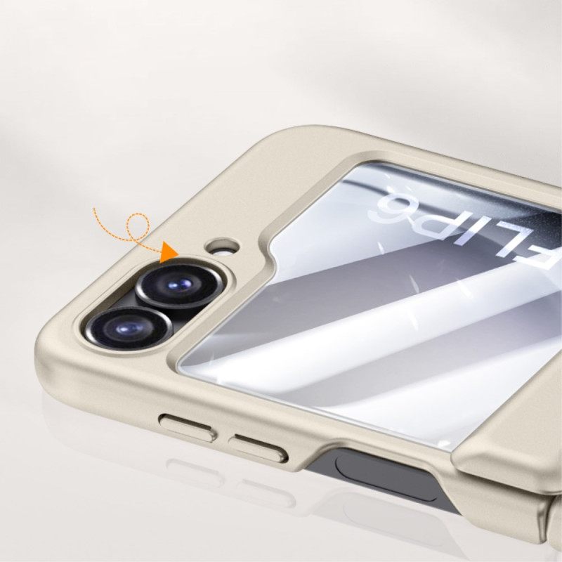 Kuori Samsung Galaxy Z Flip 7 Fe Karkaistusta Lasista Valmistettu Saranasuoja Ja Näytönsuoja