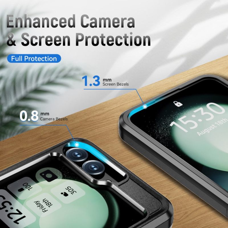 Kuori Samsung Galaxy Z Flip 7 Fe Kestävä Metalliefekti