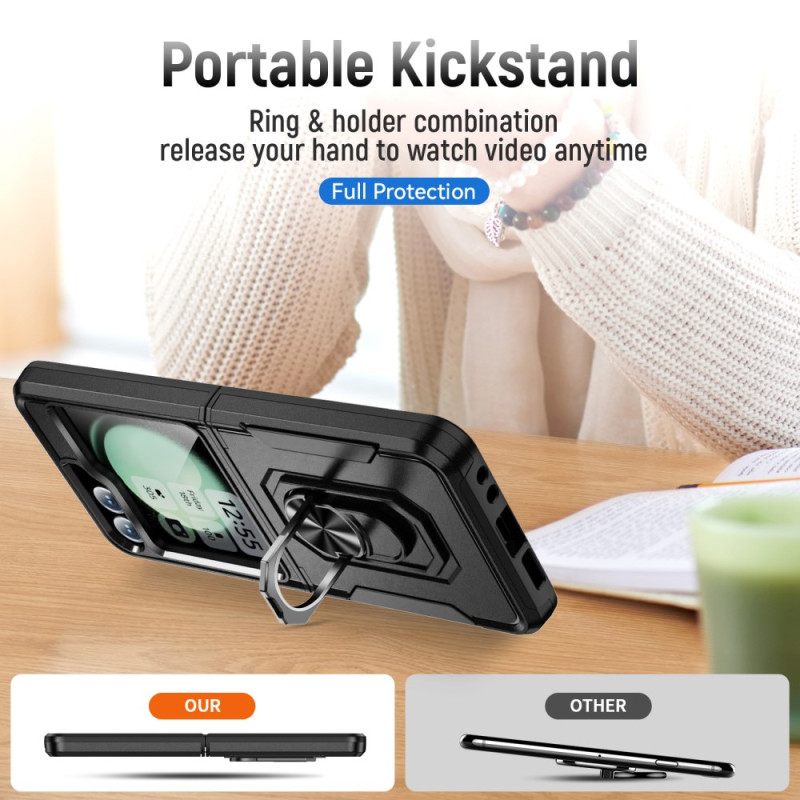 Kuori Samsung Galaxy Z Flip 7 Fe Kestävä Sormuspidikkeellä