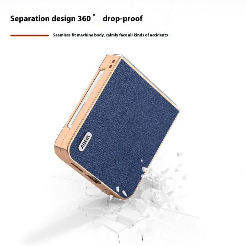 Kuori Samsung Galaxy Z Flip 7 Fe Klassinen Abeel-nahka