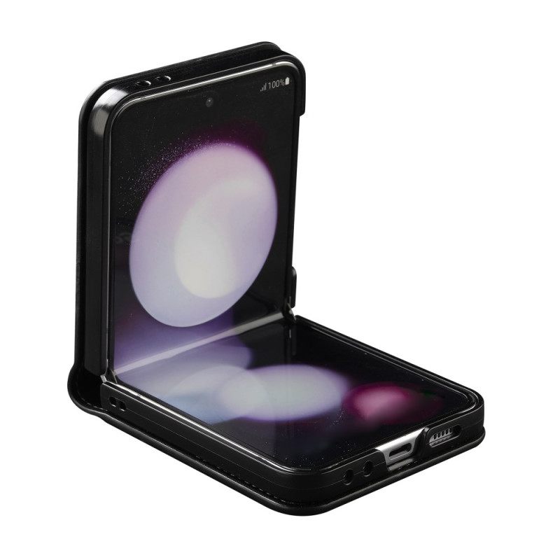 Kuori Samsung Galaxy Z Flip 7 Fe Korttikotelo Ja Pitkä Hihna