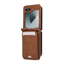 Kuori Samsung Galaxy Z Flip 7 Fe Korttiteline Ja Olkahihna