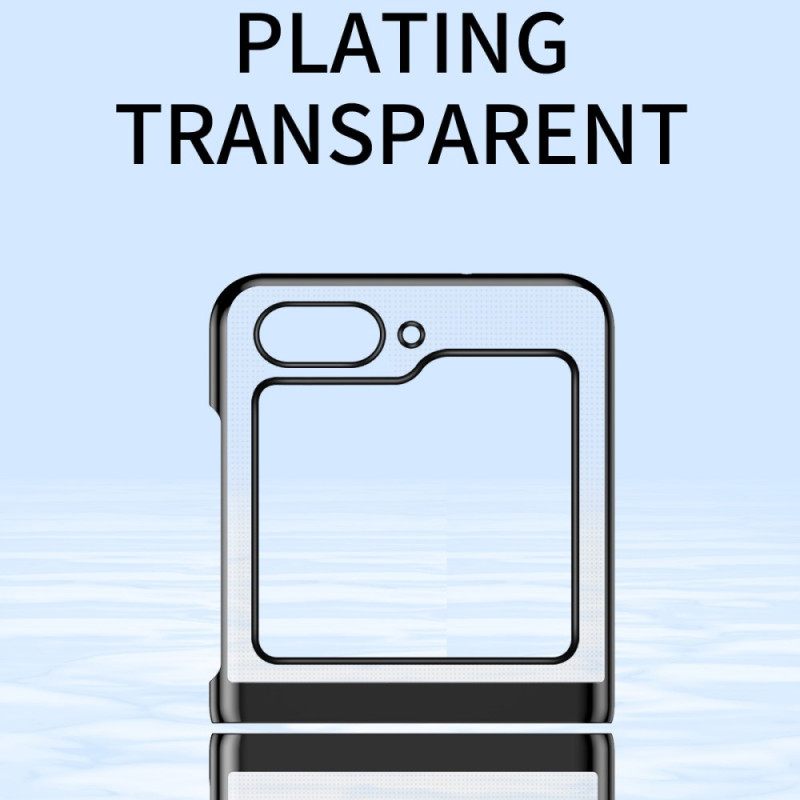 Kuori Samsung Galaxy Z Flip 7 Fe Läpinäkyvä Muotoilu Ja Metallinhohtoinen Efekti