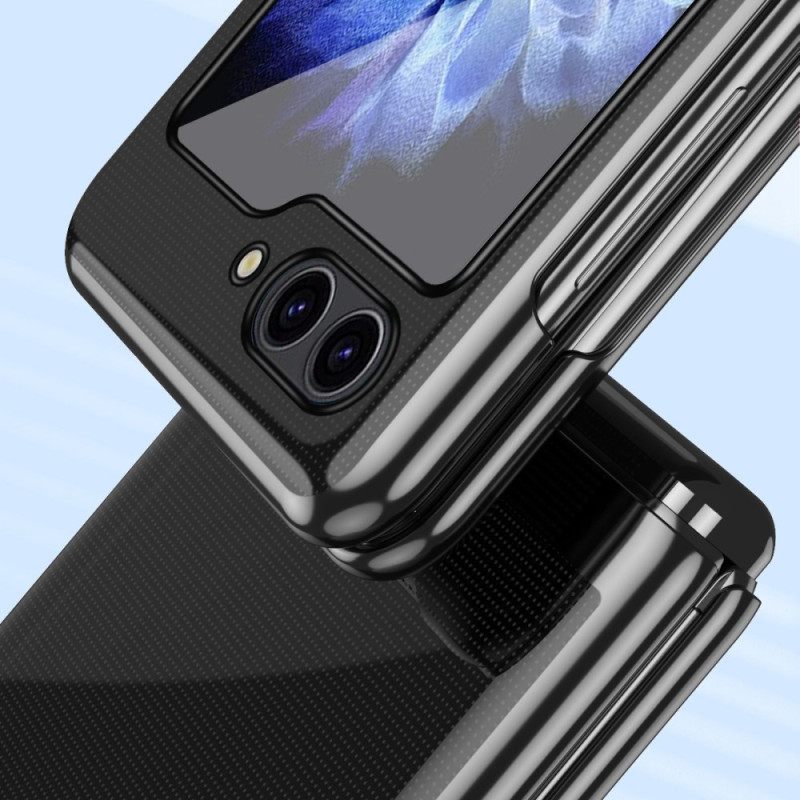 Kuori Samsung Galaxy Z Flip 7 Fe Läpinäkyvä Muotoilu Ja Metallinhohtoinen Efekti