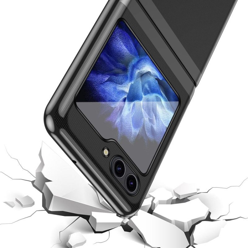 Kuori Samsung Galaxy Z Flip 7 Fe Läpinäkyvä Muotoilu Ja Metallinhohtoinen Efekti