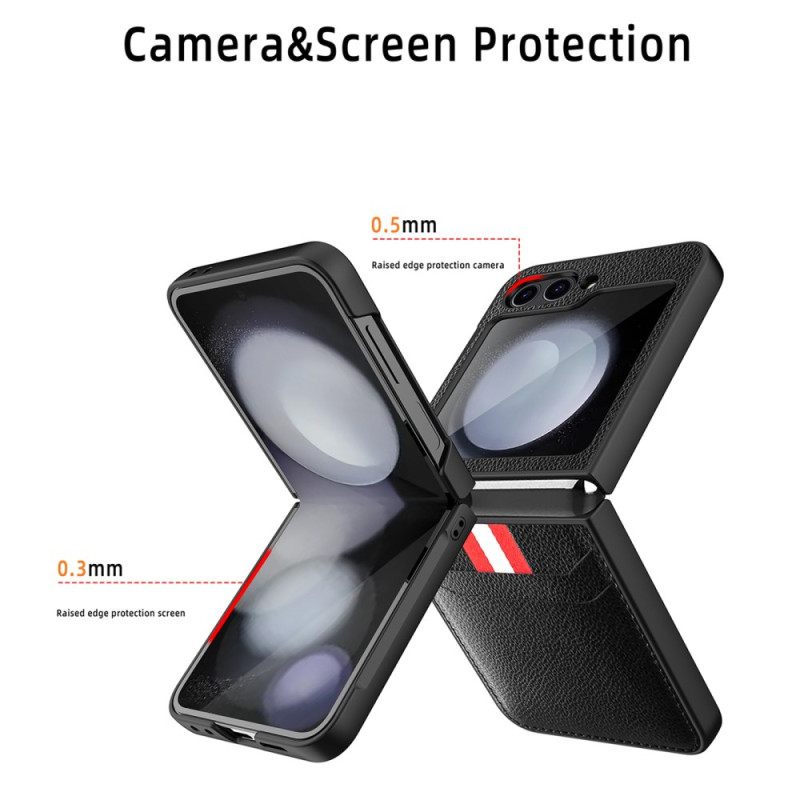 Kuori Samsung Galaxy Z Flip 7 Fe Litsitekstuurikorttikotelo Suojakuori