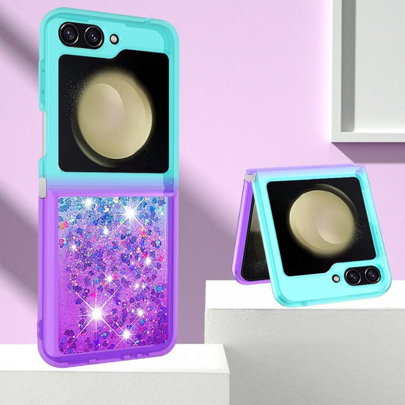 Kuori Samsung Galaxy Z Flip 7 Fe Liukuvärjätty Kimalle Suojakuori