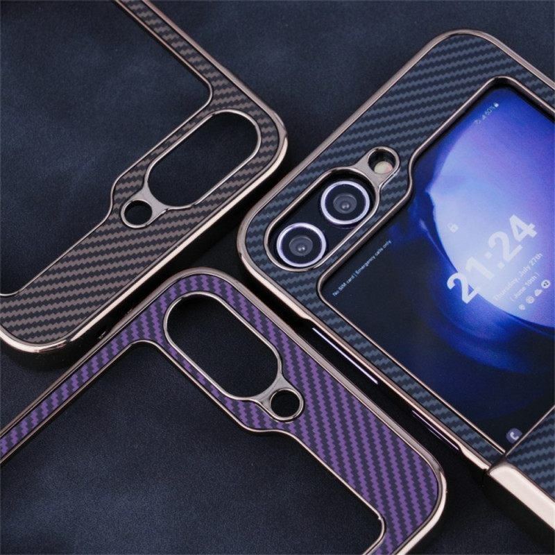 Kuori Samsung Galaxy Z Flip 7 Fe Magneettinen Hiilikuitukuvio Suojakuori
