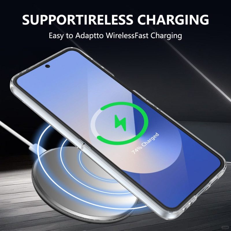Kuori Samsung Galaxy Z Flip 7 Fe Magsafe-yhteensopiva Läpikuultava Näytönsuojalla
