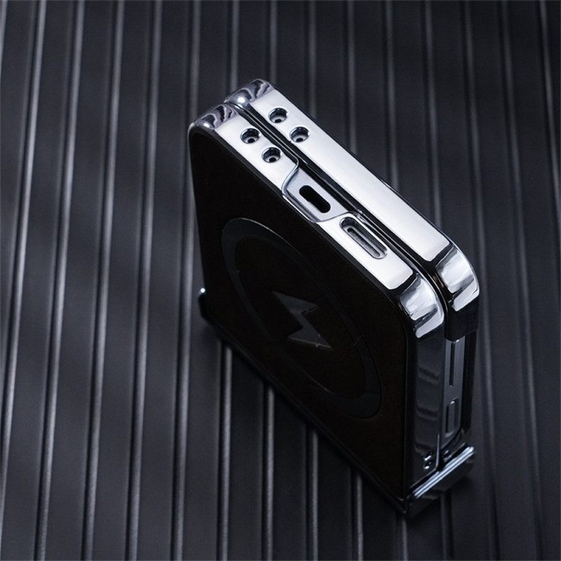 Kuori Samsung Galaxy Z Flip 7 Fe Magsafe-yhteensopiva Nahkaefekti