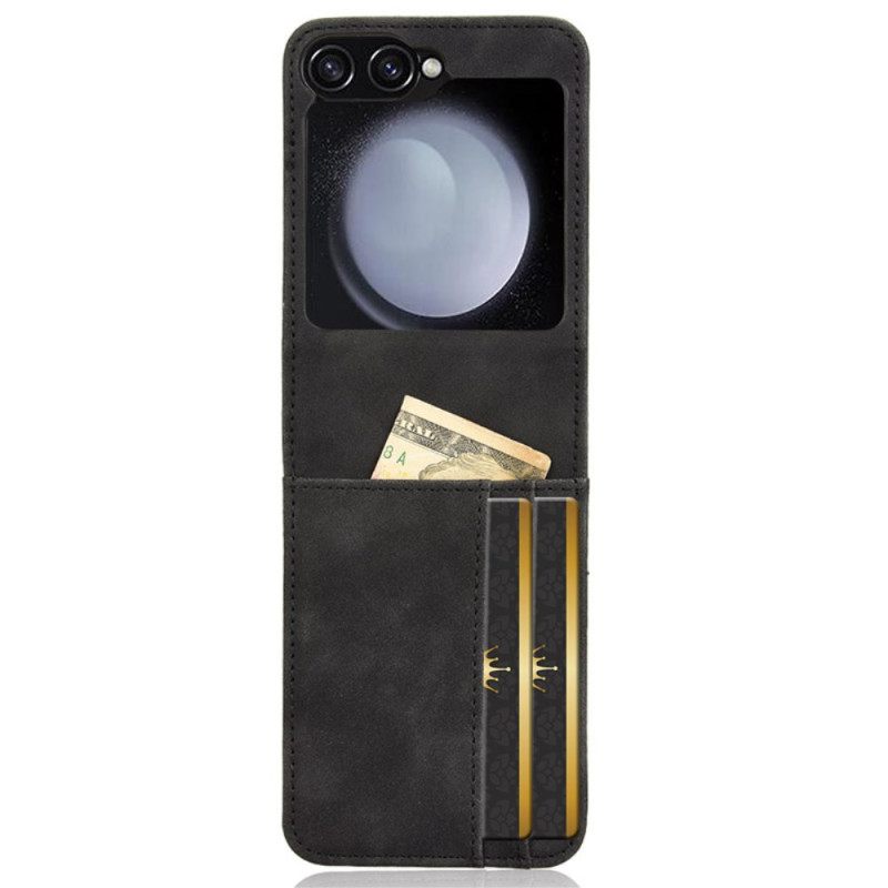 Kuori Samsung Galaxy Z Flip 7 Fe Nahkatyylinen Korttikotelo