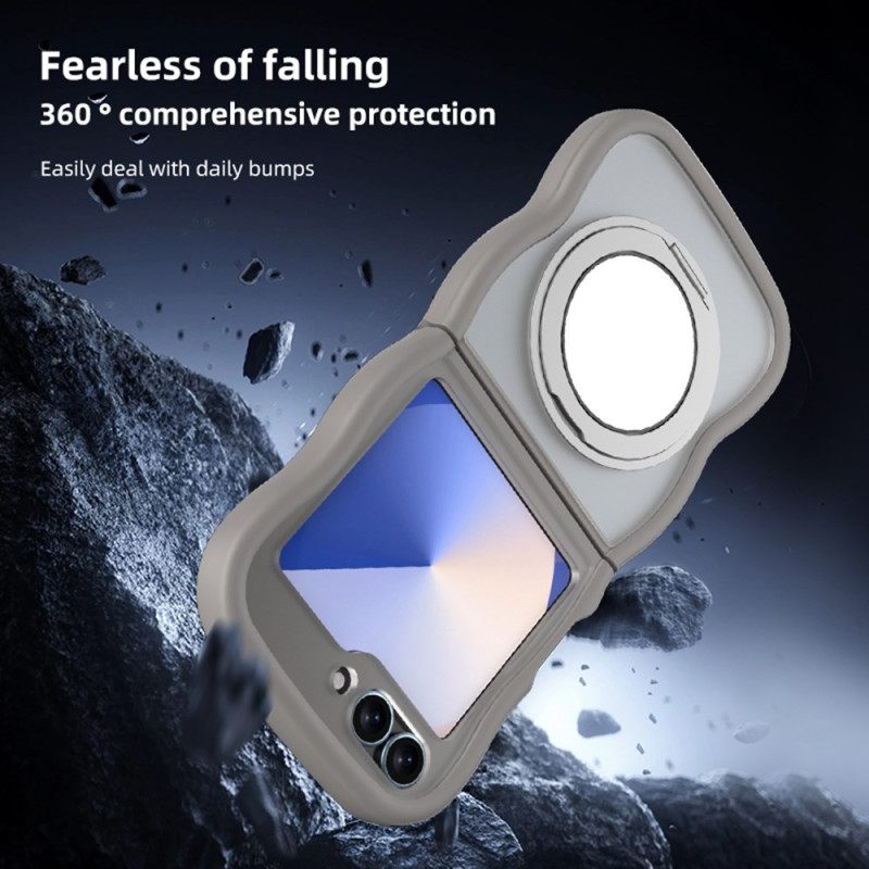 Kuori Samsung Galaxy Z Flip 7 Fe Pyörivä Jalusta Ja Sisäänrakennettu Peili