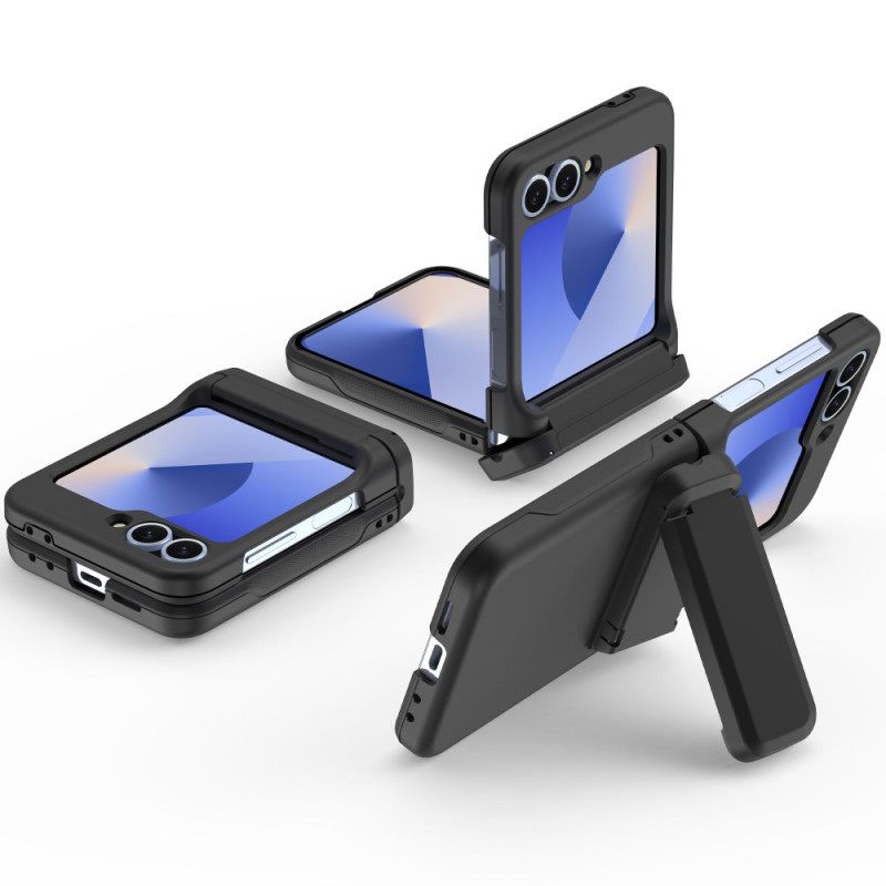 Kuori Samsung Galaxy Z Flip 7 Fe Sisäänrakennettu Jalusta Ja Korttipidike