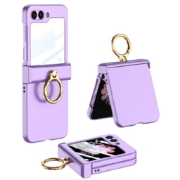 Kuori Samsung Galaxy Z Flip 7 Fe Sormuspidike Ja Gkk-karkaistusta Lasista Valmistettu Näytönsuoja