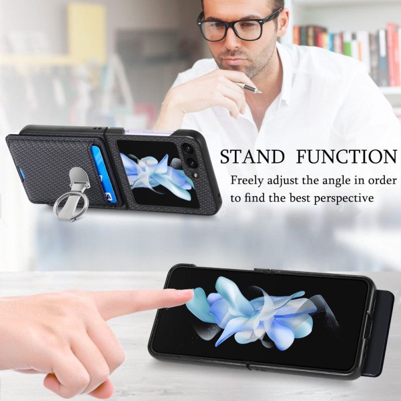 Kuori Samsung Galaxy Z Flip 7 Fe Taitettava Jalusta Ja Korttipidike