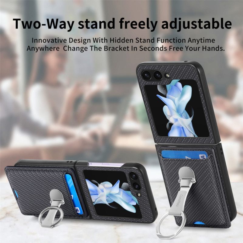 Kuori Samsung Galaxy Z Flip 7 Fe Taitettava Jalusta Ja Korttipidike