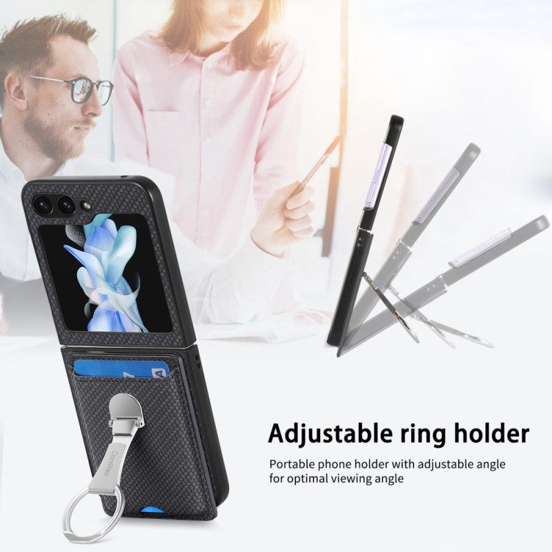 Kuori Samsung Galaxy Z Flip 7 Fe Taitettava Jalusta Ja Korttipidike