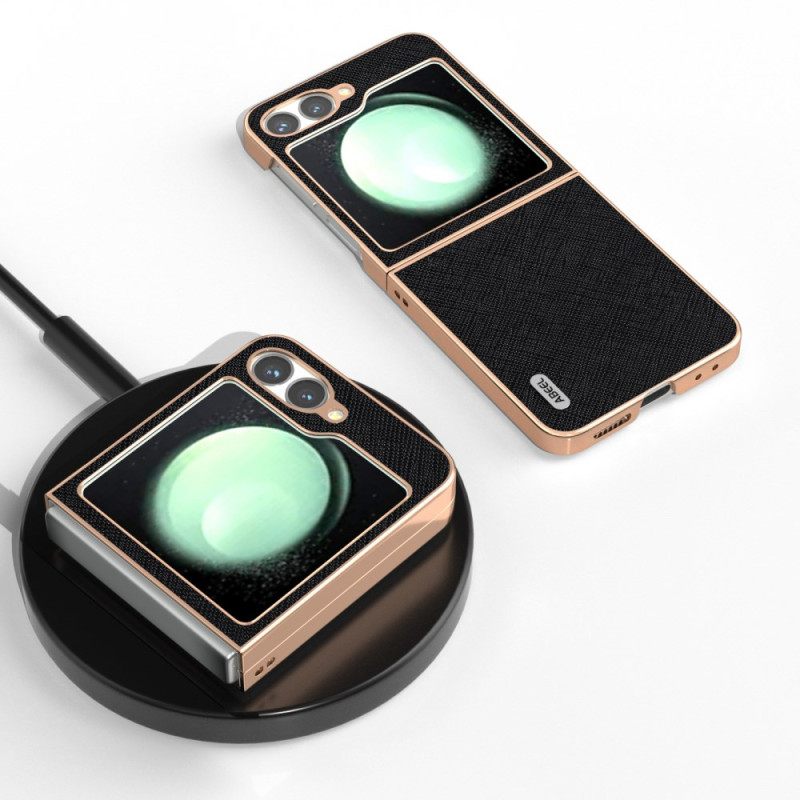 Kuori Samsung Galaxy Z Flip 7 Fe Teksturoitu Nahka