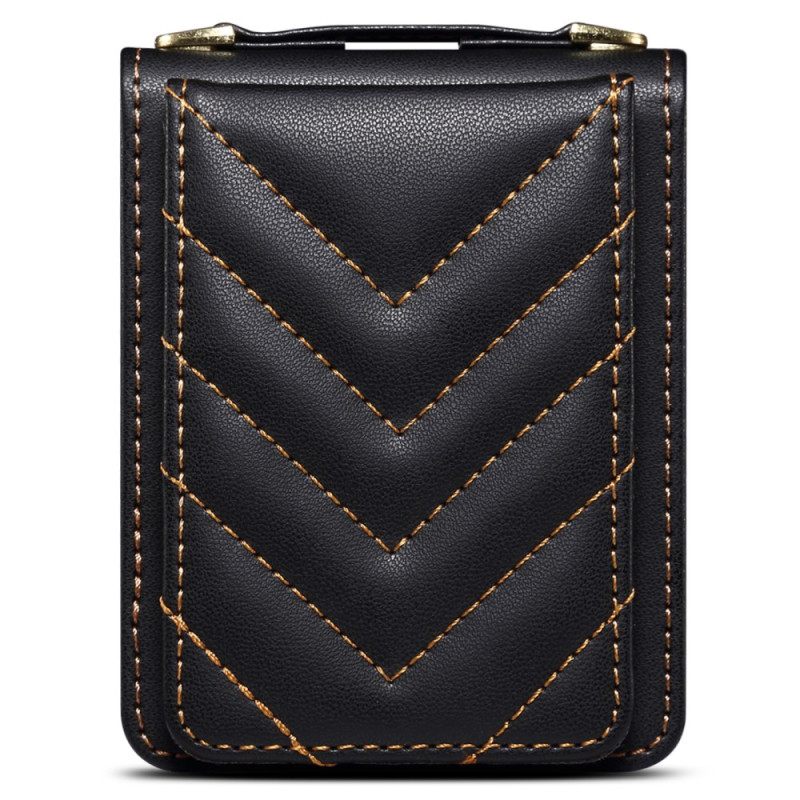 Kuori Samsung Galaxy Z Flip 7 Fe Tikattu Korttiteline Ja Olkahihna Suojakuori