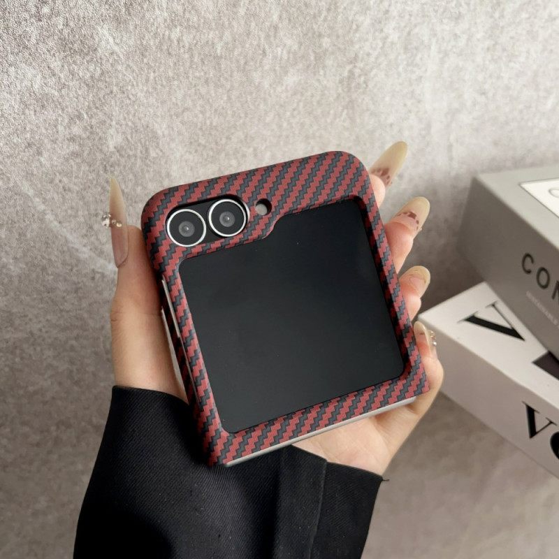 Puhelinkuoret Samsung Galaxy Z Flip 7 Fe Magneettinen Hiilikuitukuvio