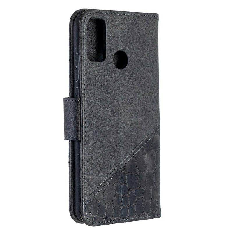 Kotelot Honor 9X Lite Classic Crocodile Skin Effect