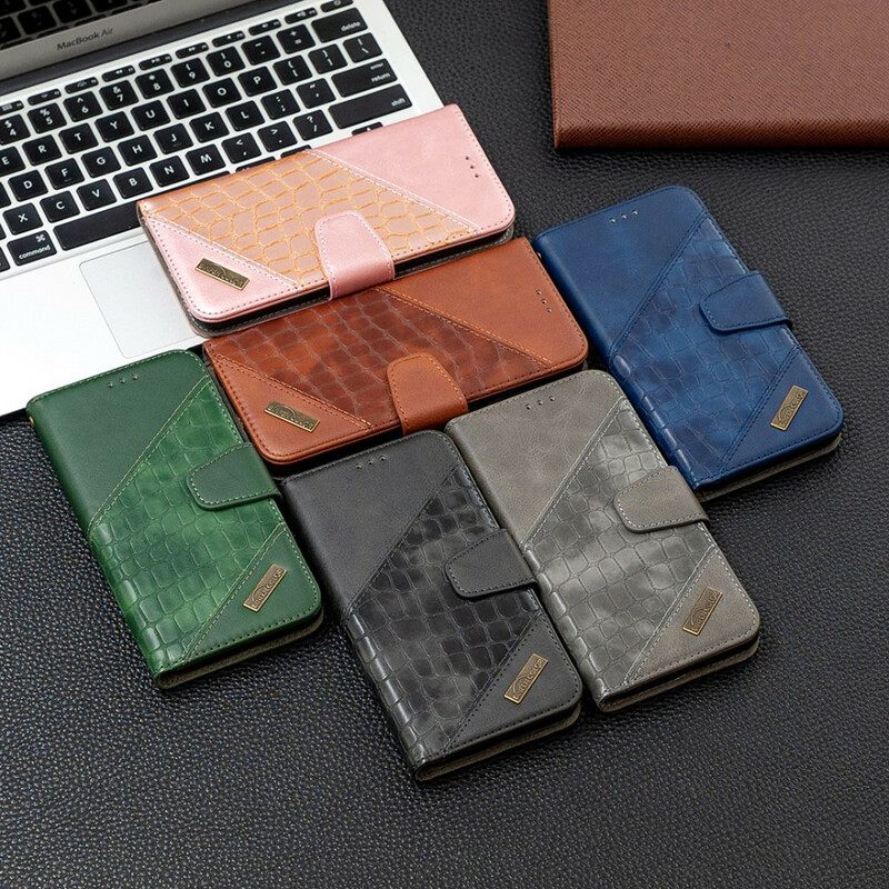 Kotelot Honor 9X Lite Classic Crocodile Skin Effect
