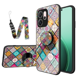 Kuori Oppo Reno 14f 5g Tilkkutäkkien Muotoinen Jalusta Ja Nauha